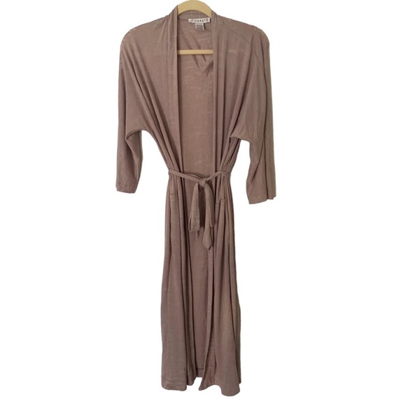 Marste Made in USA Dusty Lavender Large Burnout Light Weight Duster Cardigan - Picture 1 of 7